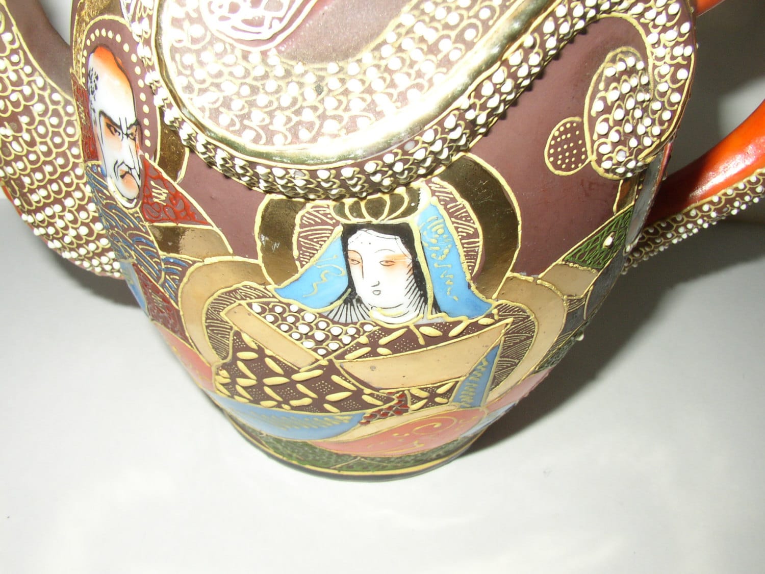 Vintage Nagoya China Dragon Ware Teapot Creamer and Sugar Etsy