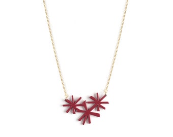 necklace COSMOS - lacquer wood