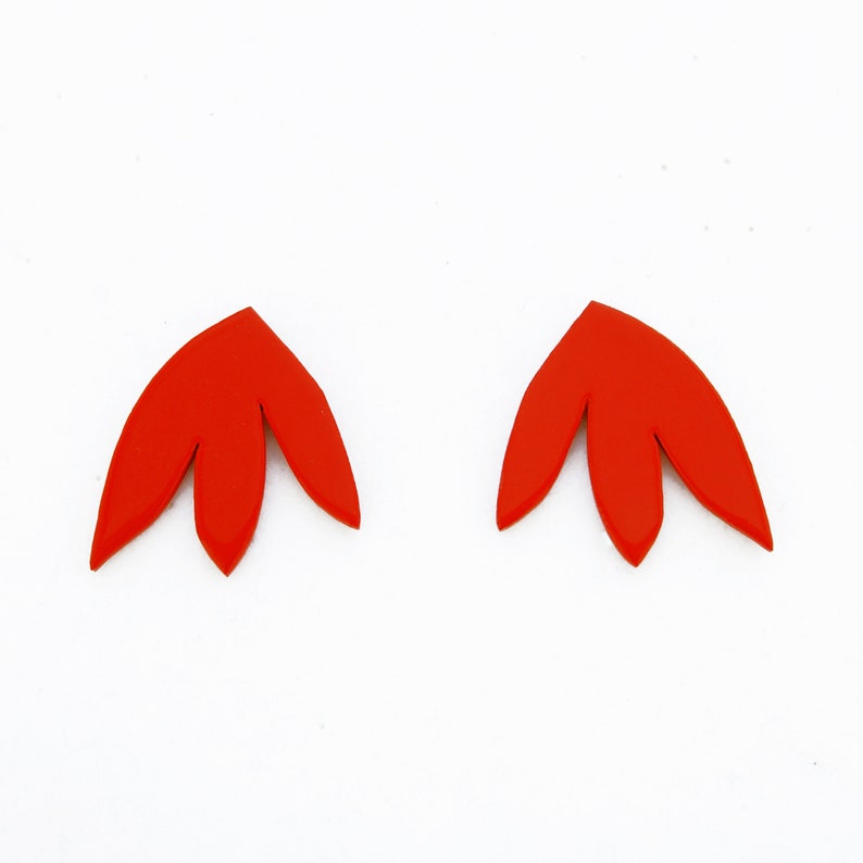 Boucles d'Oreilles SUSANE Ivoire grosses boucles d'oreilles minimaliste été fleur boucle oreille mariage Matisse image 3