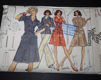 tunic and pants sewing pattern Number 8750 UNCUT Misses/' size 8 Retro Very Easy Vogue misses/' jumper