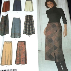 Uncut XS-M Simplicity 7015 ONE Hour Skirt Pattern