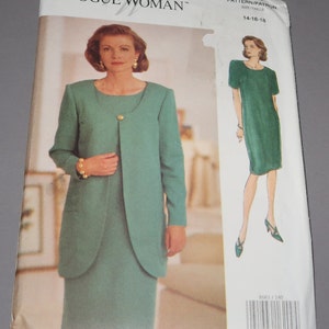 Uncut 14-16-18 The Vogue woman 8661 Jacket and Dress Pattern