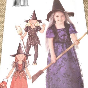 Uncut 2-3-4-5 Butterick 3242 Girls Halloween Costume Pattern