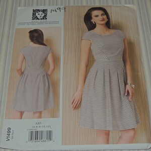 Uncut 4-12  Anne Klein, Vogue 1499 Dress Pattern