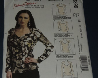 Uncut 8-16 Top Pattern with Neckline Option McCalls 6399