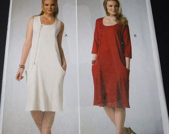 Uncut 8-16 Butterick 6213 Katherine Tilton Dress Pattern