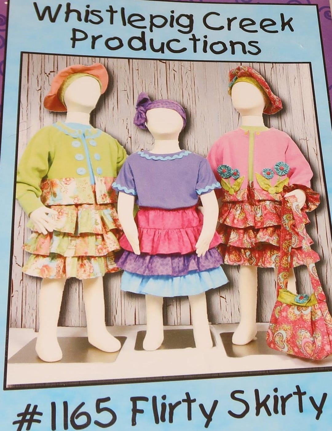 Uncut Flirty Skirty #1165 Whistlepig Creek Productions Sizes 2-3 to 16 ...
