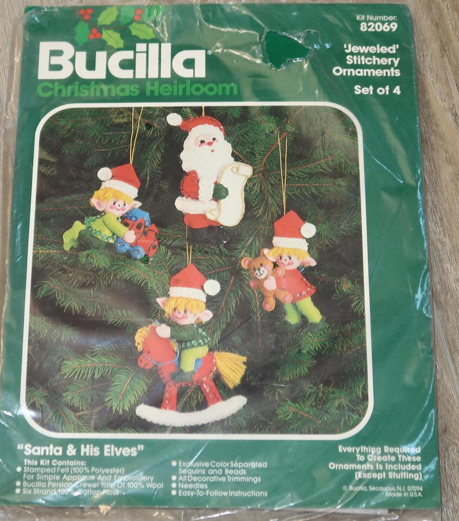 Bucilla Santa Felt Ornament - Etsy