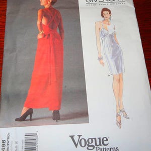 Uncut 6-8-10 Vogue 1498 Givenchy Vogue Paris Original Easy Dress Pattern