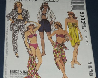 Uncut McCalls 10-12-14 Summer Wardrobe Pattern, McCalls 6030