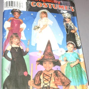 Uncut 3-8 Simplicity 8885 Childs Costumes Pattern