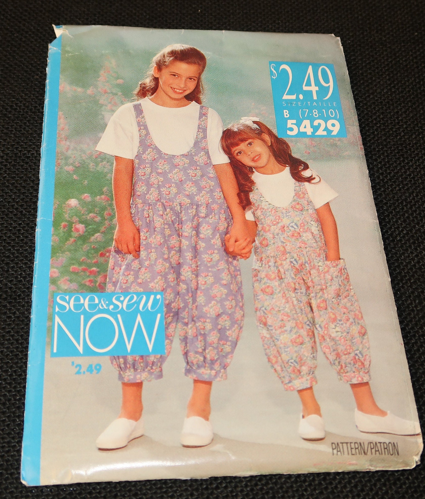 Uncut 7-8-10 Girl See and Sew 5429 Jumpsuit Pattern - Etsy