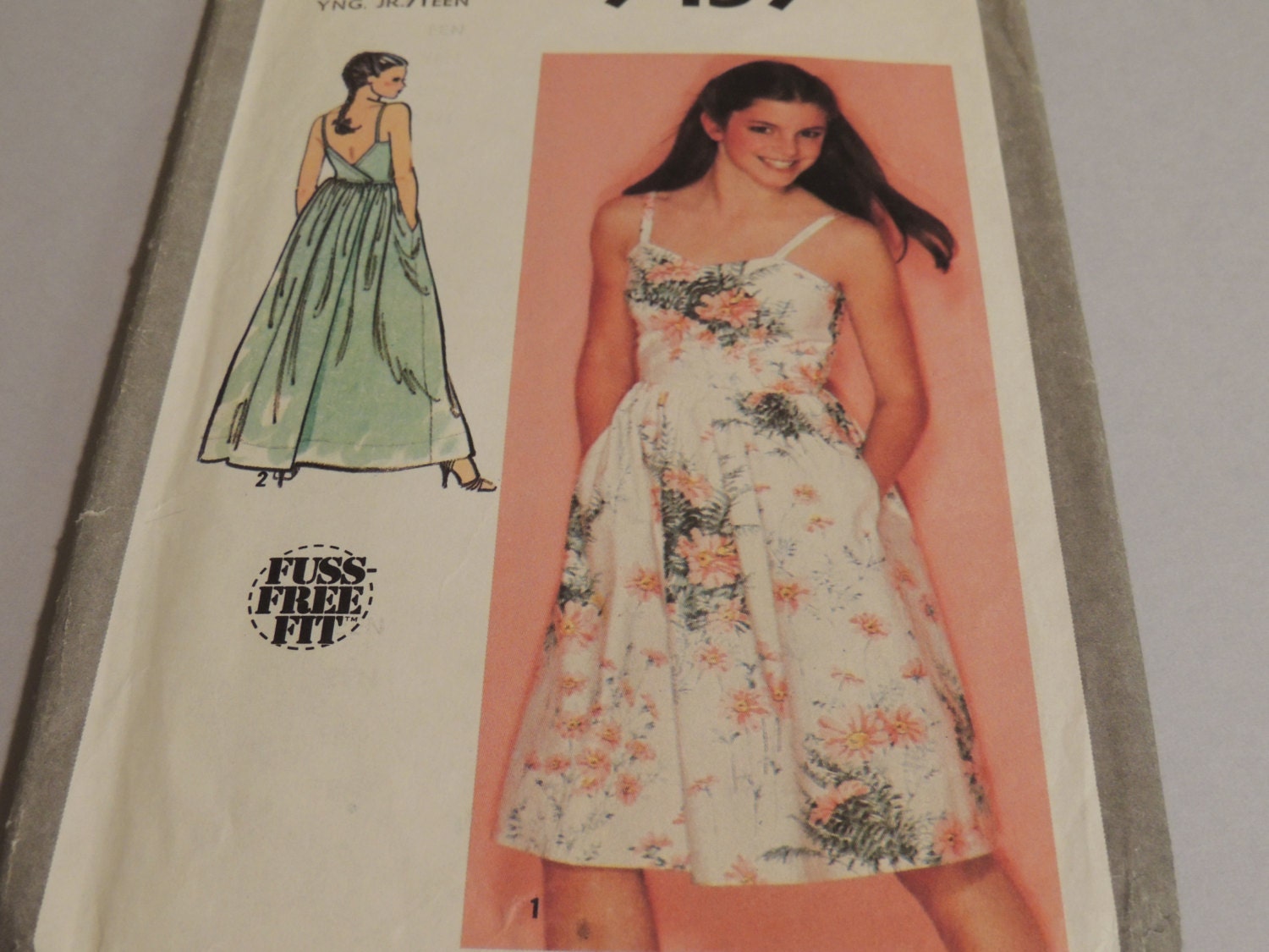 Uncut Simplicity 9459 WRAP SUNDRESS  7/8 Jr Teen