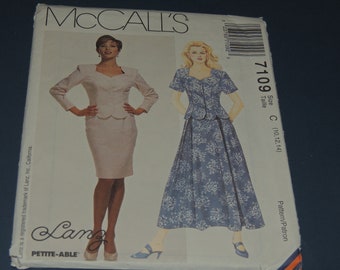 Uncut 10-14 Lanz 2 piece set pattern, McCalls 7109