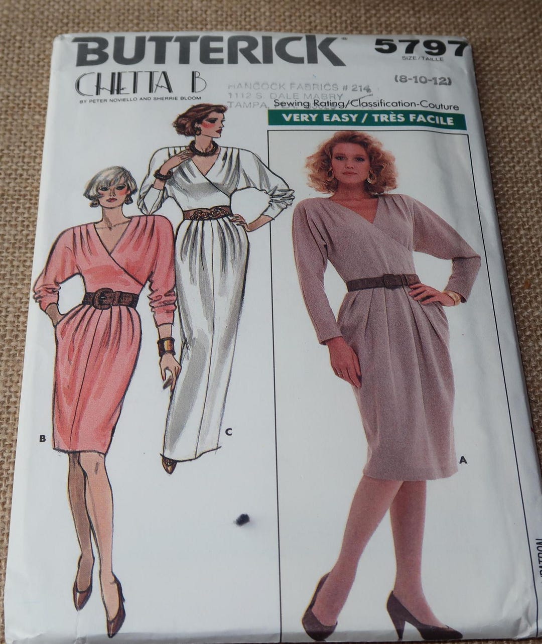Uncut 8-10-12 Very Easy Chetta B Butterick 5797 Misses Dress Pattern - Etsy