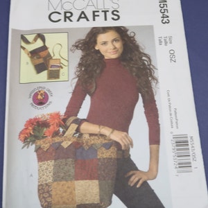Uncut McCalls Crafts 5543 Bags Pattern