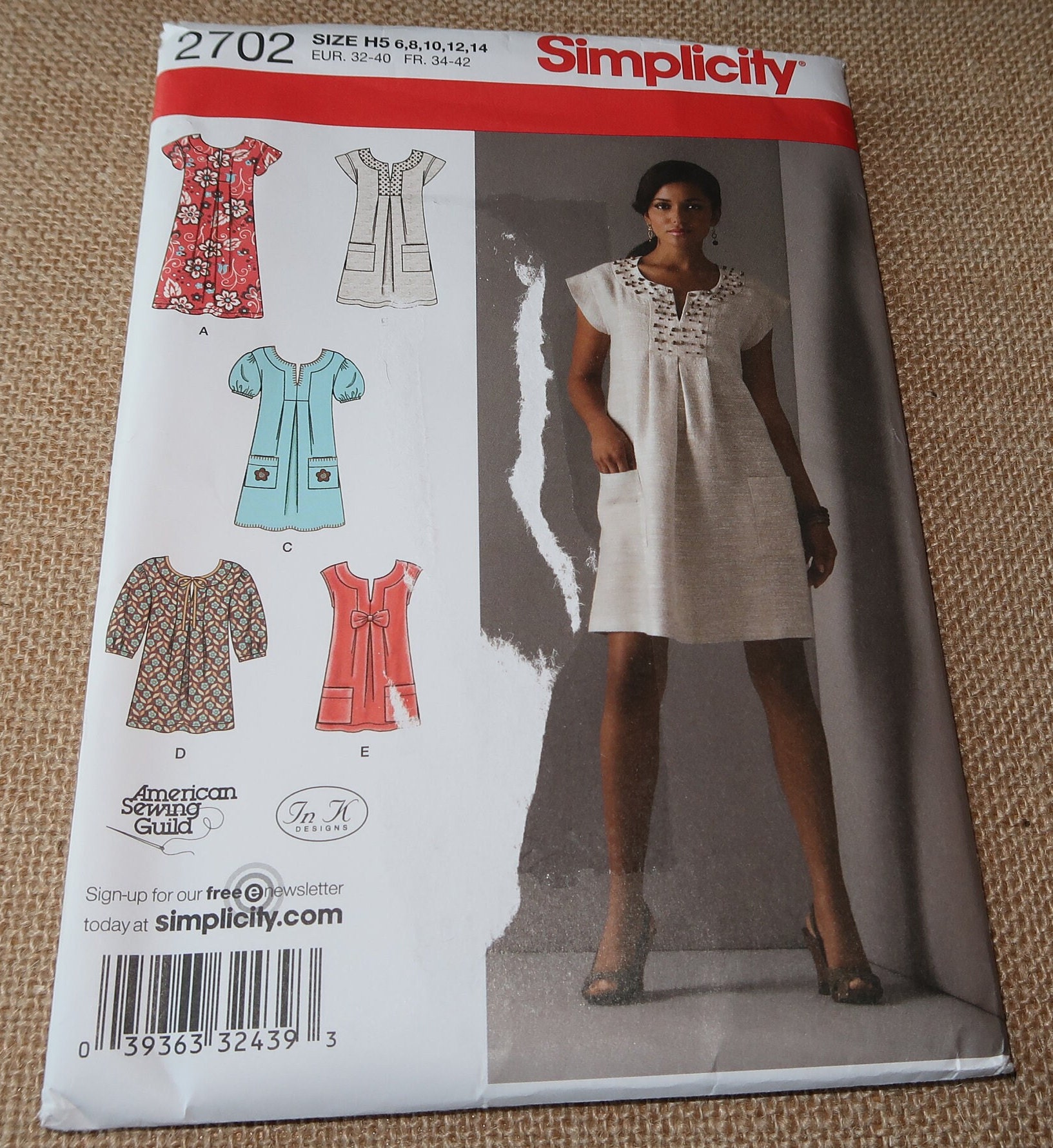 Uncut 6-14 Simplicity 2702 Misses/miss 