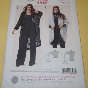 May include: A Burda Style sewing pattern envelope featuring two women modeling jackets. The envelope includes the text "super facile" and "ALL PATTERNS WITH SEAM AND HEM ALLOWANCES". The pattern sizes are US 6/8-20/28.