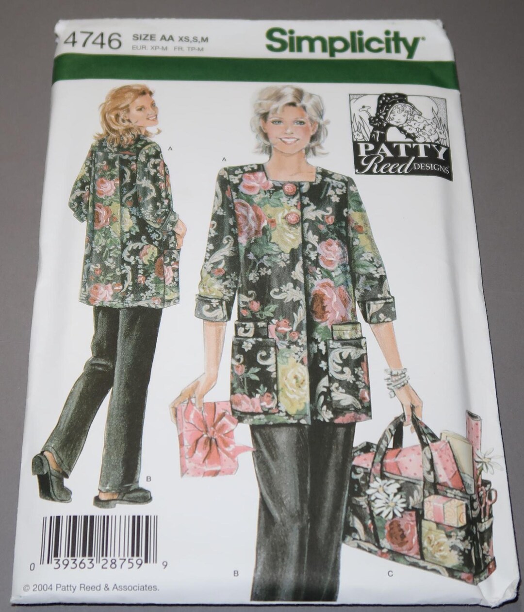 Uncut XS-S-M Patty Reed Simplicity 4746 Misses Hobby Coat, Pants and ...