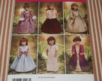 Uncut Simplicity 2768 Doll Clothing for 18 inch Doll Pattern