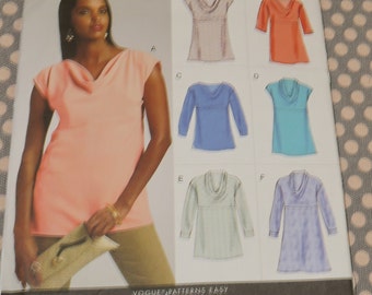 Uncut 6-14 Vogue Options 8816 Misses Top and Tunic Pattern
