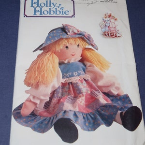 Uncut Butterick 5083 Holly Hobbie Doll and Iron Heat Transfer Pattern