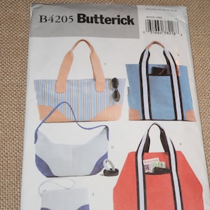 Uncut Butterick 4205 Tote and Handbags Pattern