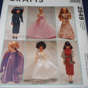 Uncut Vintage 11 1/2 Inch Doll Clothing Pattern by McCalls 2549 Dated 1999