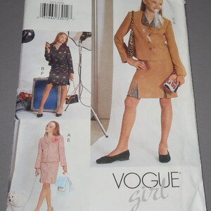 Uncut Girls 7-8-10 Vogue 7413 Jacket and Skirt Pattern