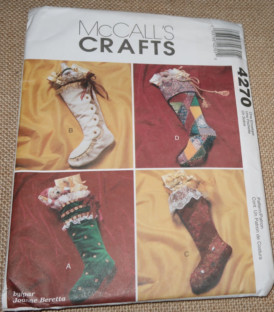 Uncut Mccalls 4270 Christmas Stockings Pattern - Etsy