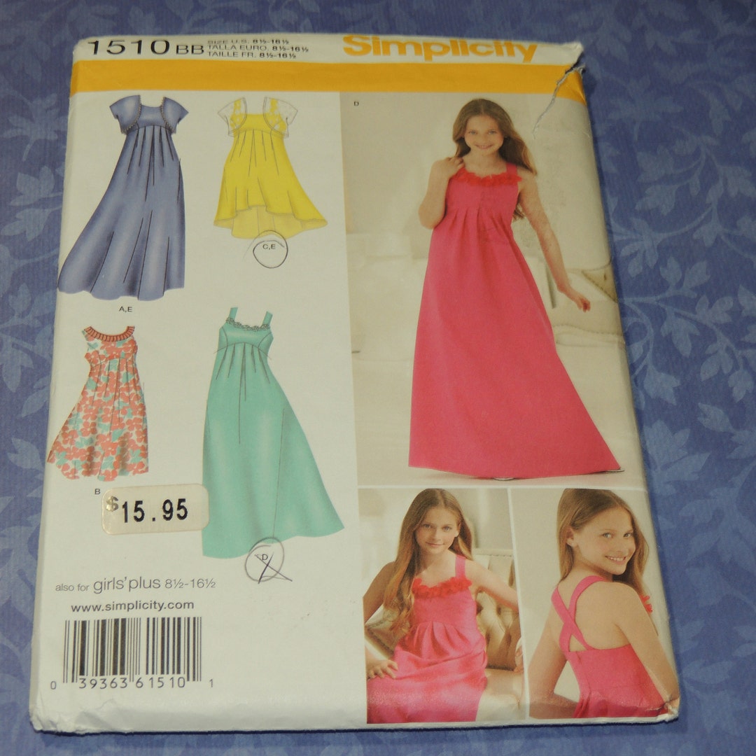 Uncut 8 1/2 to 16 1/2 Girls Plus Special Ocassion Dress in 3 - Etsy