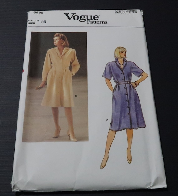 Vogue Bust 38 Vogue 8885 Misses Dress Pattern - Etsy Australia