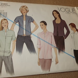 Uncut 6-8-10 Vogue Basic Design 2564 Misses Jacket Pattern