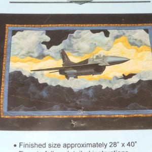 Lockheed-Martin F-17 Jet Quilt Pattern, 26x40 Uncut