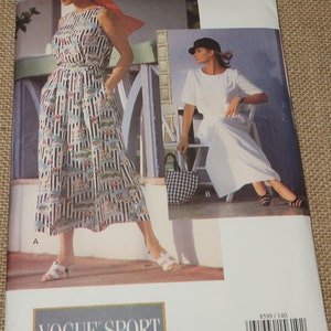 Uncut 14-16-18 Vogue Sport 8599 Misses Dress Pattern