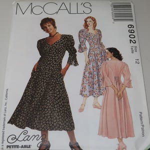 Uncut 12 Lanz of Salzburg McCalls 6902 Misses Dress Pattern