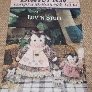 Uncut Butterick 6552 Cow Belles Collection Pattern