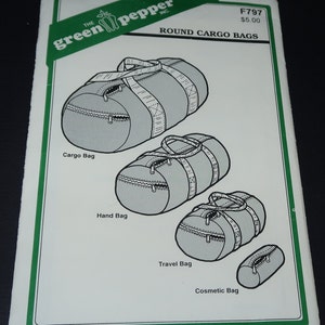 Uncut The Green Pepper, Round Cargo Bags, F797