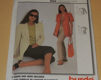 Uncut 10-20 Burda 3184 Blazer Pattern