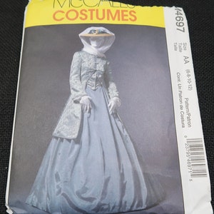 Uncut 6-8-10-12 McCalls 4697 Misses Civil War Era Coat, Skirt and Shawl Pattern