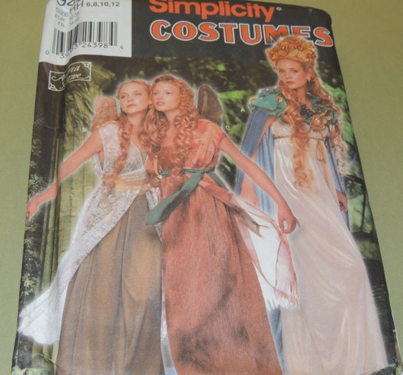 Uncut Adult FAIRY Costume Pattern 6-12 Simplicity 9454 | Etsy