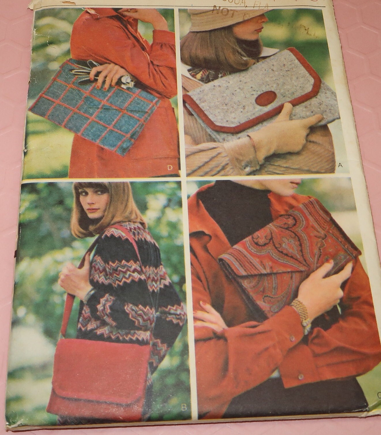 Uncut Vogue 8974 Handbags Pattern - Etsy