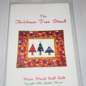 The Christmas Tree Stand, Paper Pieced Wall Quilt Pattern