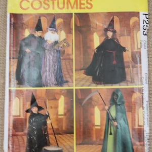 Uncut Kids 3-6 McCalls P253 Cape Costume Pattern