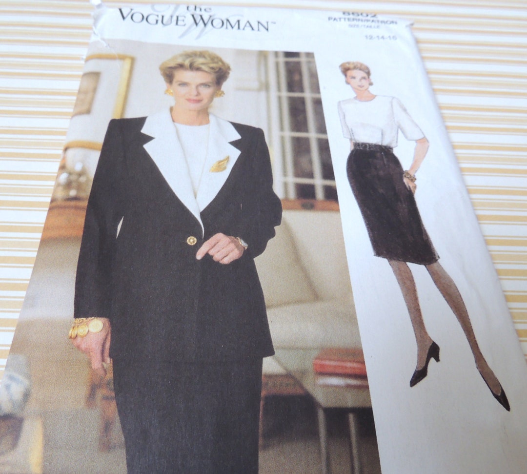 The Vogue Woman 8602 Jacket and Dress Pattern Uncut 121416 - Etsy