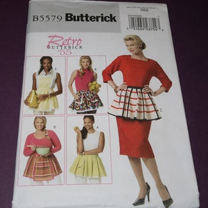 Uncut Butterick 5579 Retro 1955 Apron Pattern