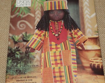 Uncut Vogue Craft 9138 Ethnic 18 inch Doll with Transfer and Outfit Pattern