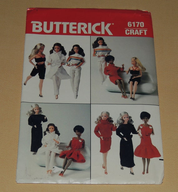 Butterick Vintage Pattern # 4329 A NEW Fashion Doll Barbie Clothes