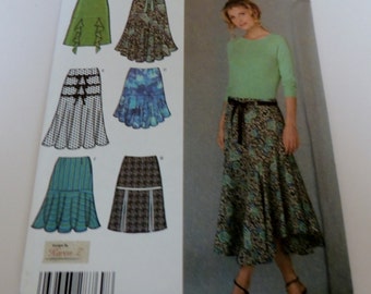 Simplicity 4753 Uncut Skirt pattern 6,8,10,12