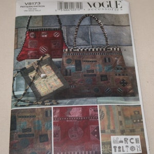 Uncut Vogue 8173 Handbags Pattern